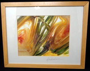 KITCHEN ART Signed Grace Natoli Sheldon 12x15 Framed Yellow/Green Photo - Picture 1 of 6