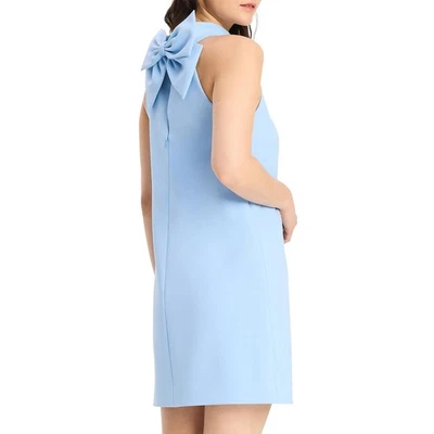 Vestido Kate Spade Feminino 16 Novo com etiquetas Mainline Twill Shift Diamante Astral Azul Laço - Imagem 1 de 4