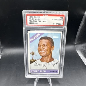 1966 Topps Felipe Alou PSA DNA Authentic Auto Braves Signed Autograph - Picture 1 of 2