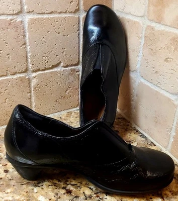 NAOT Beautiful & Elegant Women Black Patent Leather 2" Pump Heel Shoe  37/6 - Image 1 of 4