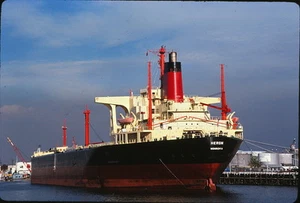 Cargo "Airone" 1978 di Monrovia - Scivolo originale 35mm nave - Foto 1 di 1