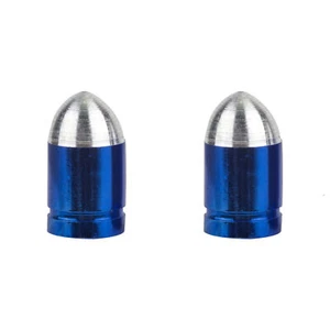 Trik Topz Bullet Bicycle PRESTA Valve Caps (pair) - COBALT BLUE - Picture 1 of 1