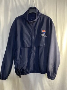 Vintage Port Authority Pepsi Cola Columbus Ohio Zip Up Jacket Coat XL - Picture 1 of 13