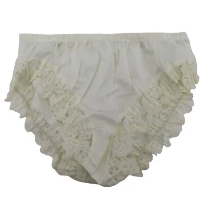 De Colección Fitzgerald Mujeres 7 Encaje Ribete Panty Todo Nylon Blanco Sólido Marfil NUEVO Sin Etiquetas Foto 1 de 4