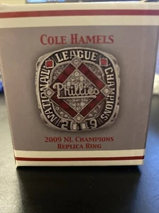 6/21/2024 SGA - Cole Hamels 2009 NL Champions RING - Phillies Retirement Night - Picture 1 of 6