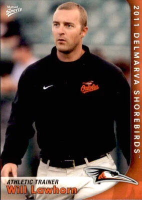 2011 Delmarva Shorebirds Multi-Ad #30 Will Lawhorn Burtonsville Maryland MD Card - Image 1 of 2