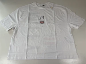 Asos Design Unisex Boxy Oversized License T-Shirt Miffy Print White Size Medium - Picture 1 of 16