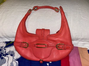 Jimmy Choo Purse Leather Bag With Gold Buckles - Picture 1 of 9