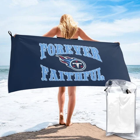 Forever Faithful Tennessee Titans Fans Quick Dry Towel Beach Towel 31.5"x63" Cover