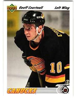 1991-92 Upper Deck #467 Geoff Courtnall Vancouver Canucks - Image 1 of 2