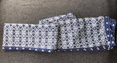 Nuevo con etiquetas Pantalón para mujer Romeo & Juliet Couture algodón azul blanco M precio de venta sugerido por el fabricante 195 USD Foto 1 de 4