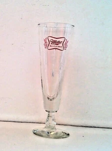 Vintage MILLER HIGH LIFE BEER Footed Pilsner Glass - Picture 1 of 1