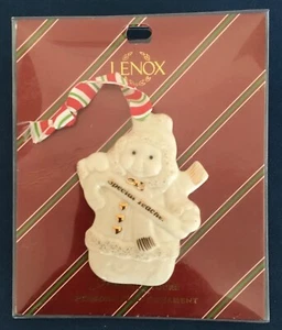 Lenox Merrily Yours 3" Snowman Ornament Special Teacher #788145 - Picture 1 of 4