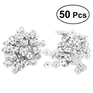 50PCS clothes Sewing Snaps Sewing on metal snaps Snap - Picture 1 of 13