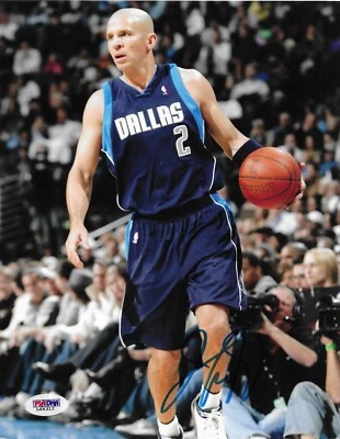 Jason Kidd Signed 8x10 Photo Autographed PSA/DNA COA Dallas Mavericks HOF Cal 12 - Image 1 of 2