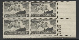 ALLY'S STAMPS US Plate Block Scott #956 3c Four Chaplains [4] MNH [STK] - Picture 1 of 1