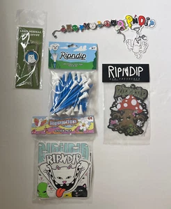 RIPNDIP Air Freshner Golf Tee Charm bracelet Sticker Lot Promo Swag Bag Nermal - Picture 1 of 3