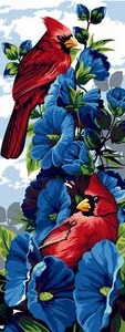 Seg De Paris Needlepoint canvas for halfstitch without yarn Feather and Petal... - Picture 1 of 1