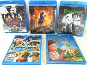Blu-ray Familienfilm Set Disney TinkerBell Frankenweenie Die Schöne und das Biest K - Bild 1 von 8