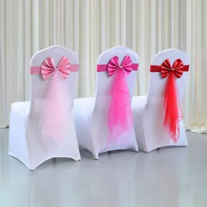 Marco de silla de organza marcos de arco arcos para boda banquete fiesta decoración de eventos - Imagen 1 de 23