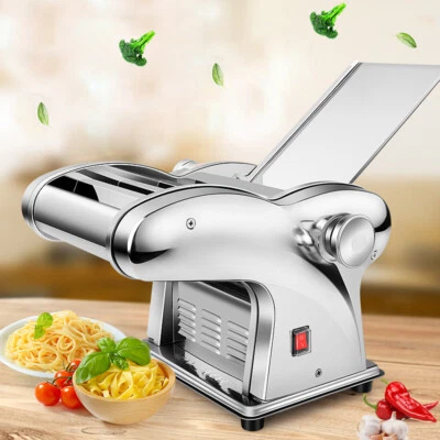 Commercial Electric Dough Roller Sheeter Noodle Pasta Maker Machine 135W Durable - Image 1 of 4