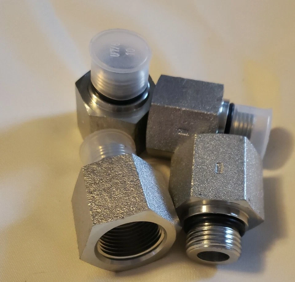 (4) 6405-10-12 Hydraulic Fitting 5/8" Male O-Ring Boss X 3/4" Female NPT Pipe  - Image 1 of 1