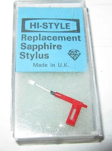 VINTAGE GENUINE HI-STYLE REPLACEMENT SAPPHIRE STYLUS FOR TELEFUNKEN A23/1 ST/LP - Picture 1 of 2
