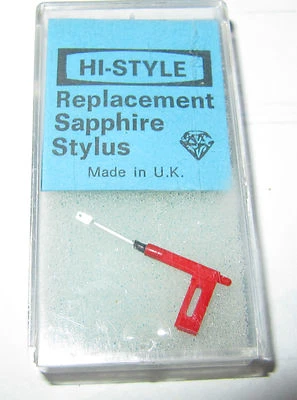 LÁPIZ DE ZAFIRO DE REPUESTO GENUINO DE ALTO ESTILO DE COLECCIÓN PARA TELEFUNKEN A23/1 ST/LP Foto 1 de 2