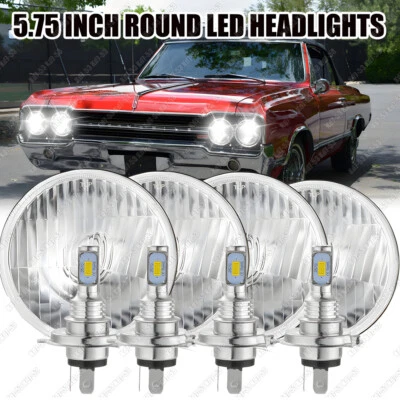 5 3/4" 5.75 Faros LED HI/LO DRL para Oldsmobile 442 98 F85 Cutlass 4PCS DOT Foto 1 de 4