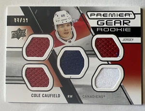 COLE CAUFIELD 2021-22 Premier Gear Rookie Jerseys /99 SP UD 21/22 RC #88/99 - Picture 1 of 3