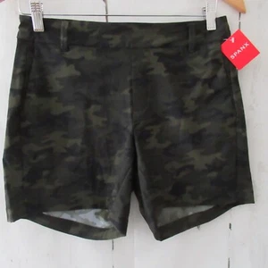 New Spanx Sunshine Shorts S Small Green Camo Camouflage Pull On Slimming - Picture 1 of 6