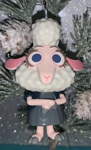 BELLWETHER Personalizzato Natale Vacanze 3” Ornamento DISNEY Zootopia Pecora OOAK - Foto 1 di 6