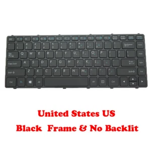 OEM Laptop S410 Keyboard For GETAC S410 G3 6150e English Black Frame NO Backlit - Picture 1 of 2