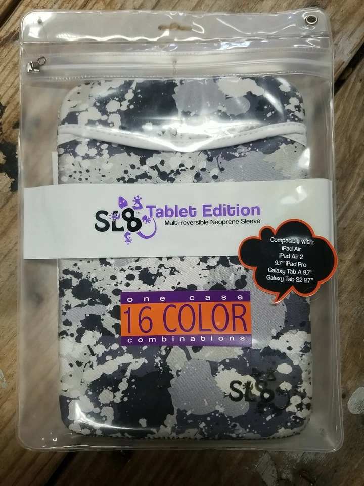 Slick Lizard SL8 Tablet Reversible Neoprene Sleeve Case Ipad Air Samsung 9.7" - Image 1 of 2