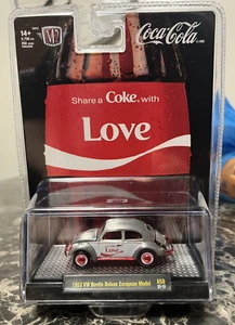 2025 M2 Machines COKE 1953 VW BEETLE Deluxe "LOVE" Raw CHASE 1/250 VHTF - Picture 1 of 2