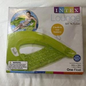 Salón Inflable Intex Sit N Float, 60" X 39", 1 Paquete (Verde Lima) ¡NUEVO!! - Imagen 1 de 6