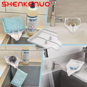 Soap Dishes Holder Self Drain Container Case Bath Shower Basket Storage Box US - Picture 1 of 10