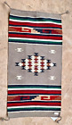 Vintage El Paso Saddle Blanket Co. Wool Poly Saddle Rug Wall Hanging 20 X 40 NOS