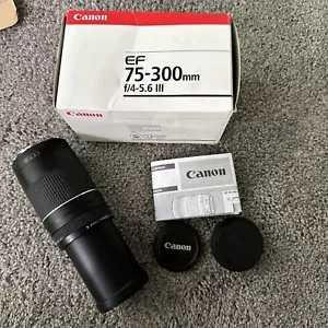 Canon EF 75-300mm f/4-5.6 III Telephoto Zoom Lens - Picture 1 of 9