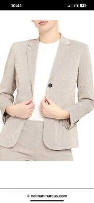 NWT  Theory Blazer - Beige & White     Size 12 - Image 1 of 4