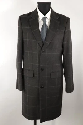 Zara Man grau-karierter Herren-Kurzmantel Gr.L Top Zustand - Bild 1 von 4