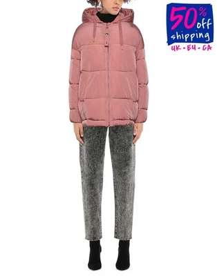 RRP€384 OOF WEAR THE SHAPES' LAB Puffer Jacket IT44 US8 UK12 L Quilted Hooded - Image 1 of 4