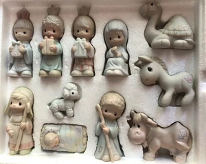 Enesco Precious Moments Nativity E-2395 11 Piece Set 1982 Come Let Us Adore Him - Picture 1 of 7