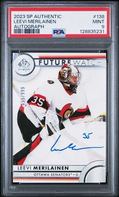 Leevi Merilainen 2023 SP Authentic Future Watch Autograph /999 PSA 9 - Image 1 of 3