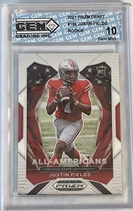 Selecciones del draft Panini Prizm 2021 #192 Justin Fields All Americans gema 10 gemas como nueva - Imagen 1 de 4