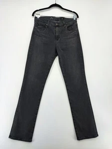 Adriano Goldschmied Damen Mari Black High-Rise Straight Leg Denim Jeans Gr. 29R - Bild 1 von 12
