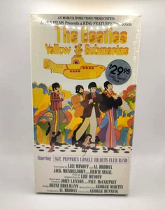 RARE - "The Beatles Yellow Submarine" VHS SEALED MGM/UA Sgt Peppers Lonely Heart - Picture 1 of 9