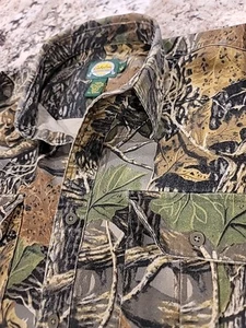 Cabelas Camicia Mimetica Uomo Grande Mimetica Isolamento 3D Bottoni con Tasche - Foto 1 di 7