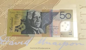 Australia 50 Dollars 1995 P-54a aUNC Folder - Picture 1 of 2