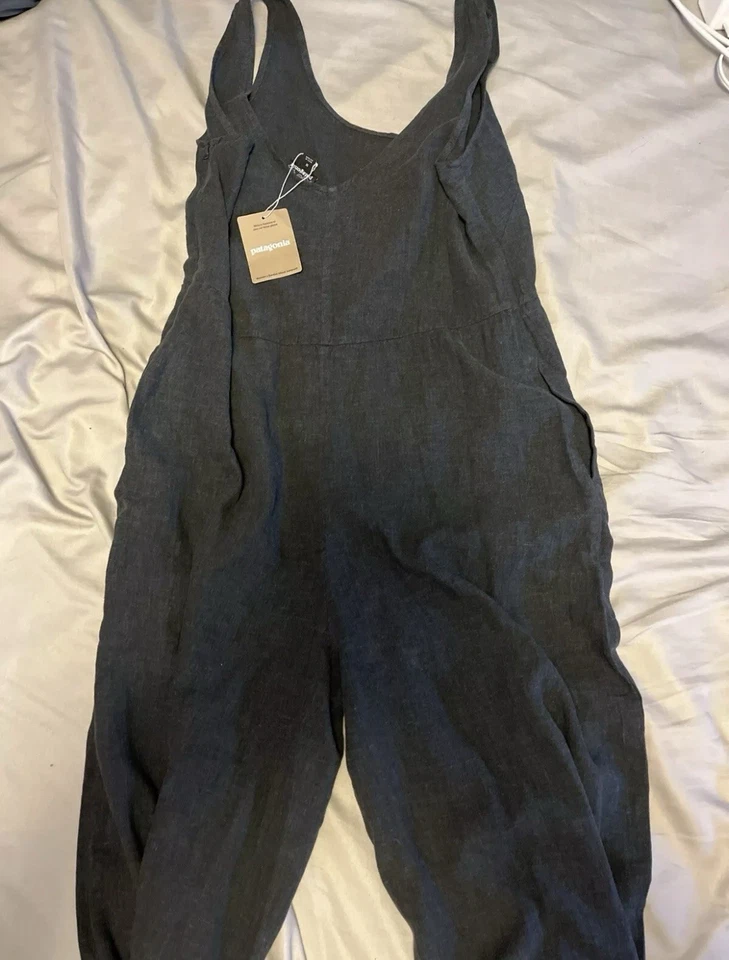 New! Patagonia Women's Garden Island Jumpsuit Ink Black NWT $140 - Image 1 of 1
